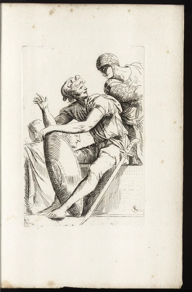 An illustration from Salvator Rosa's sketches, 1700, leaf 46