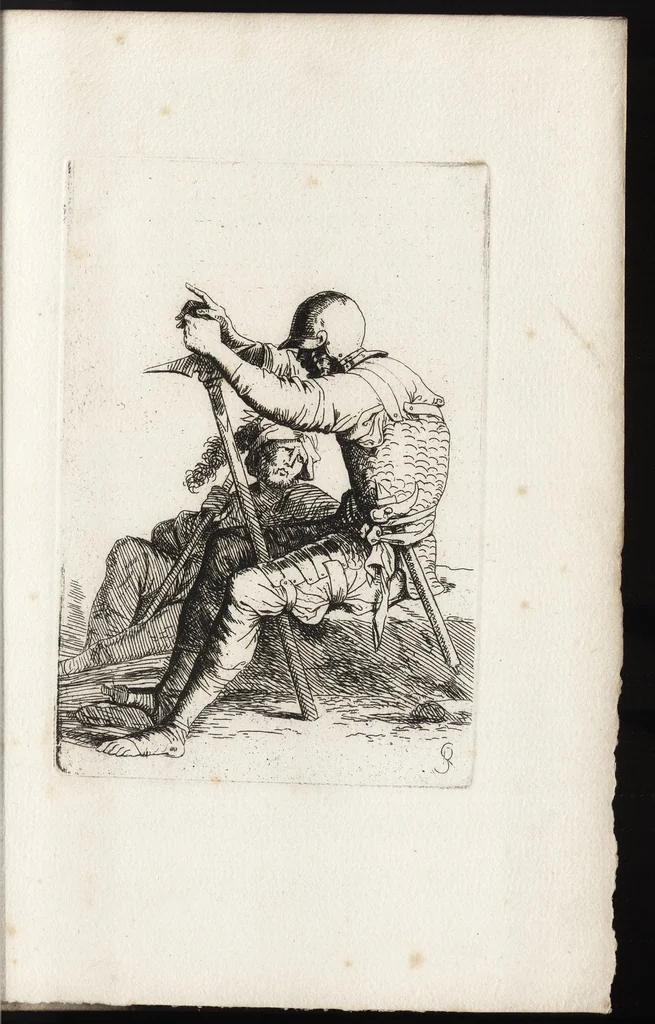 An illustration from Salvator Rosa's sketches, 1700, leaf 50