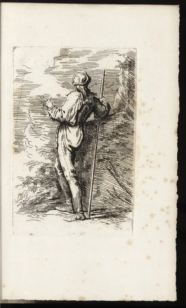 An illustration from Salvator Rosa's sketches, 1700, leaf 58
