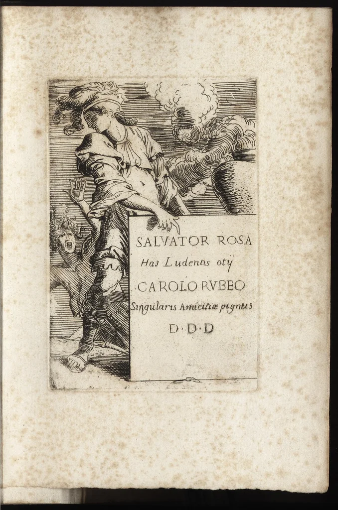 An illustration from Salvator Rosa's sketches, 1700, leaf 6