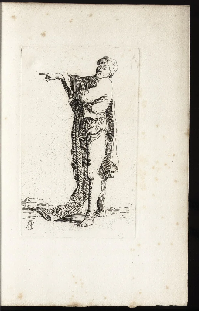 An illustration from Salvator Rosa's sketches, 1700, leaf 60