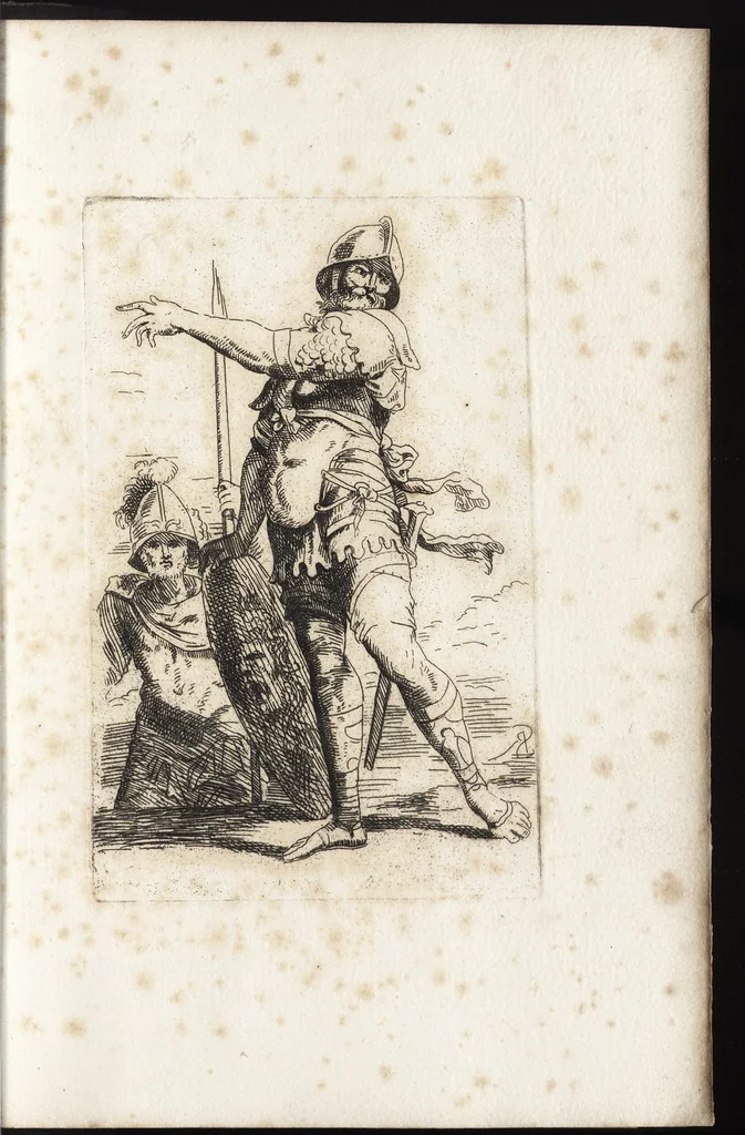 An illustration from Salvator Rosa's sketches, 1700, leaf 64