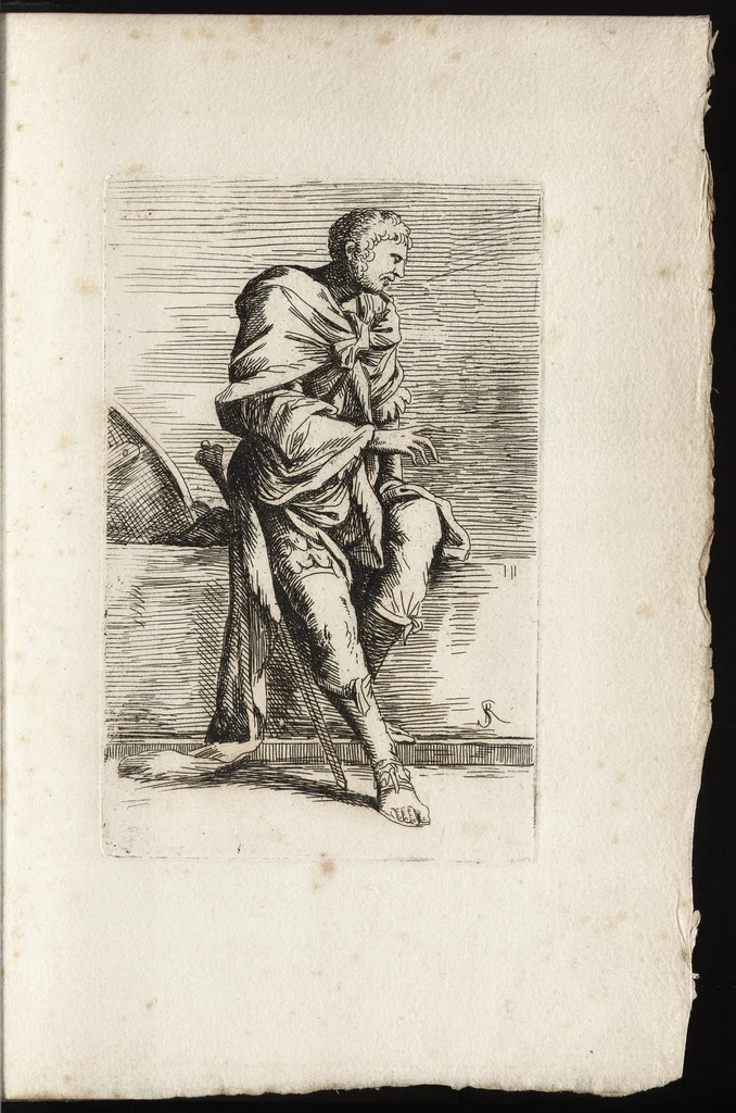 An illustration from Salvator Rosa's sketches, 1700, leaf 8