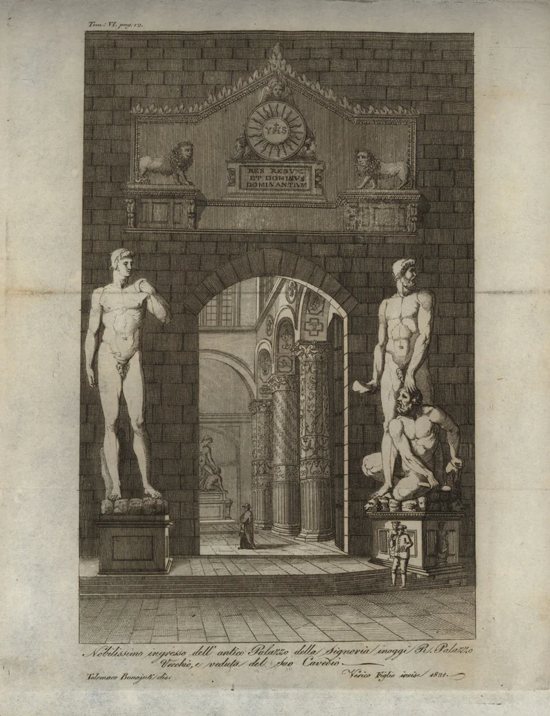 An illustration from L'osservatore fiorentino sugli edifizj della sua patria, 1821, leaf 16