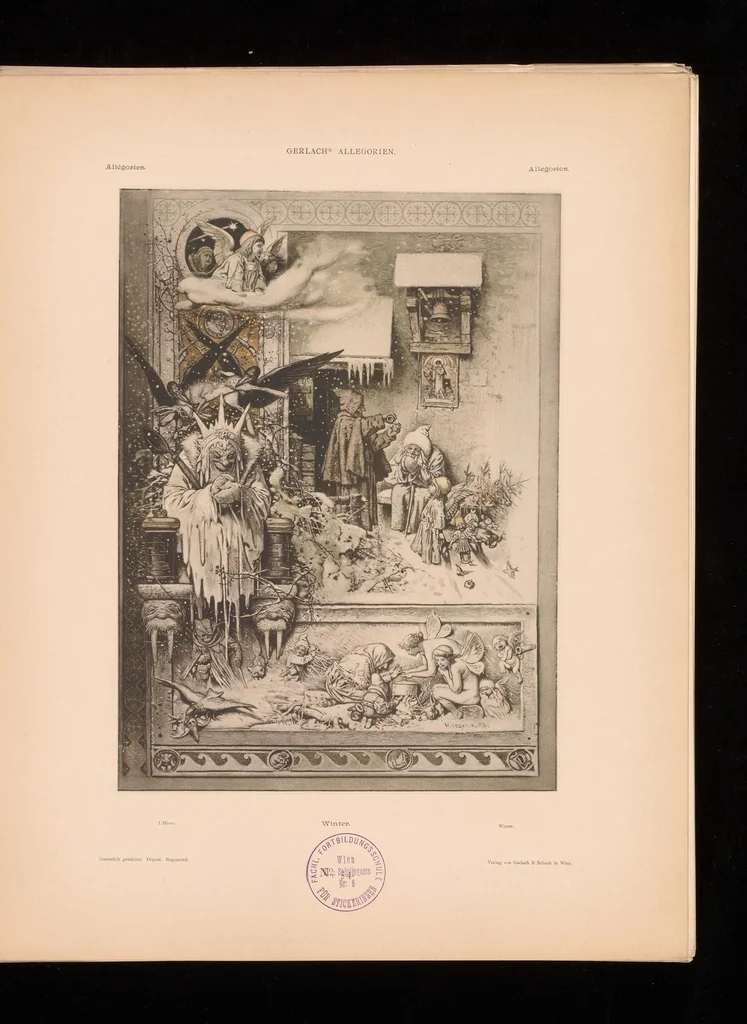 An illustration from Allegorien, neue Folge. Originalentwv̈rfe von namhaften modernen Kv̈nstlern, 1900, leaf 116