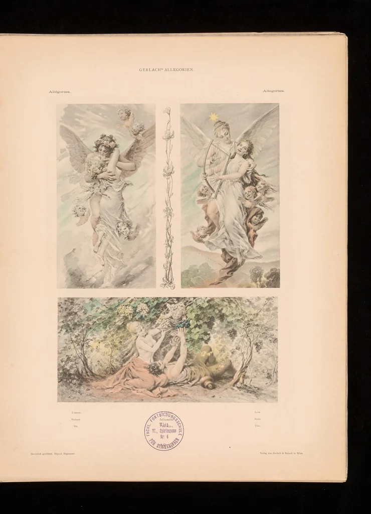 An illustration from Allegorien, neue Folge. Originalentwv̈rfe von namhaften modernen Kv̈nstlern, 1900, leaf 30