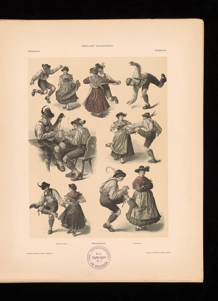 An illustration from Allegorien, neue Folge. Originalentwv̈rfe von namhaften modernen Kv̈nstlern, 1900, leaf 44