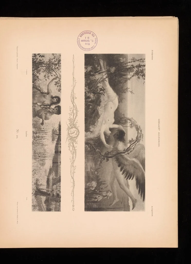 An illustration from Allegorien, neue Folge. Originalentwv̈rfe von namhaften modernen Kv̈nstlern, 1900, leaf 50