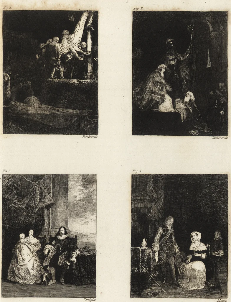 An illustration from A practical treatise on painting : in three parts ; consisting of hints on composition, chiaroscuro, and colouring ; the whole illustrated by examples from the Italian, Venetian, Flemish, and Dutch schools, 1827, leaf 108