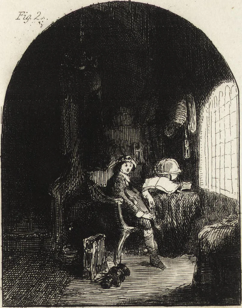 An illustration from A practical treatise on painting : in three parts ; consisting of hints on composition, chiaroscuro, and colouring ; the whole illustrated by examples from the Italian, Venetian, Flemish, and Dutch schools, 1827, leaf 122