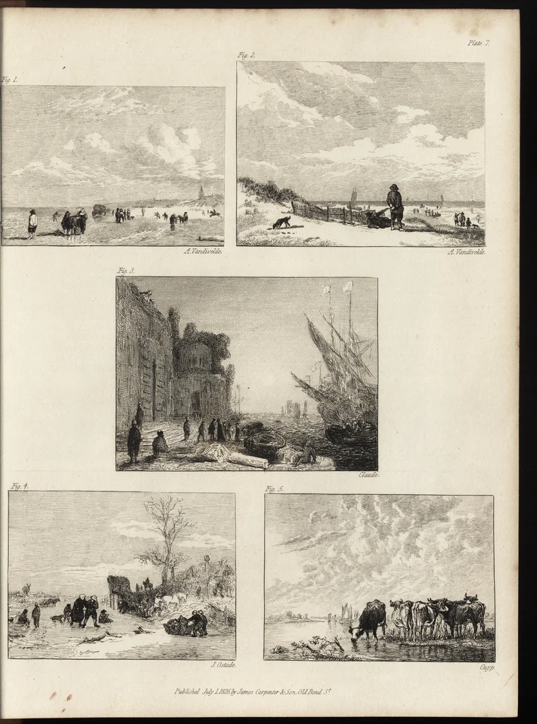 An illustration from A practical treatise on painting : in three parts ; consisting of hints on composition, chiaroscuro, and colouring ; the whole illustrated by examples from the Italian, Venetian, Flemish, and Dutch schools, 1827, leaf 142