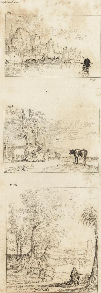 An illustration from A practical treatise on painting : in three parts ; consisting of hints on composition, chiaroscuro, and colouring ; the whole illustrated by examples from the Italian, Venetian, Flemish, and Dutch schools, 1827, leaf 20