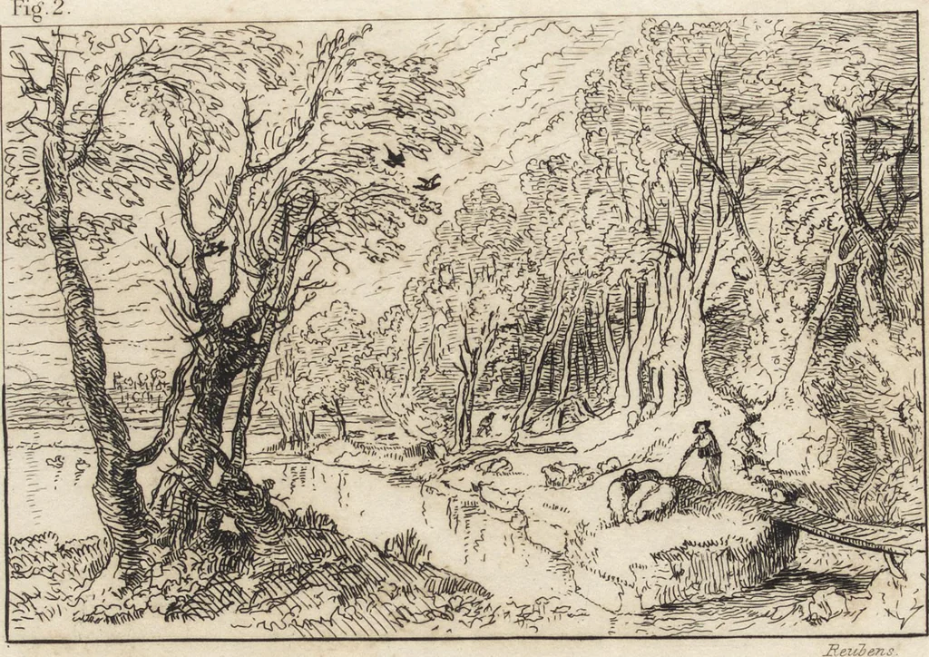 An illustration from A practical treatise on painting : in three parts ; consisting of hints on composition, chiaroscuro, and colouring ; the whole illustrated by examples from the Italian, Venetian, Flemish, and Dutch schools, 1827, leaf 25