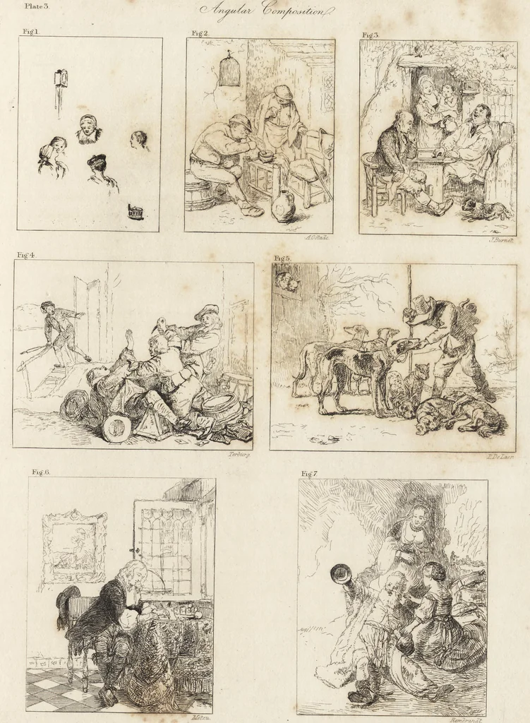 An illustration from A practical treatise on painting : in three parts ; consisting of hints on composition, chiaroscuro, and colouring ; the whole illustrated by examples from the Italian, Venetian, Flemish, and Dutch schools, 1827, leaf 34
