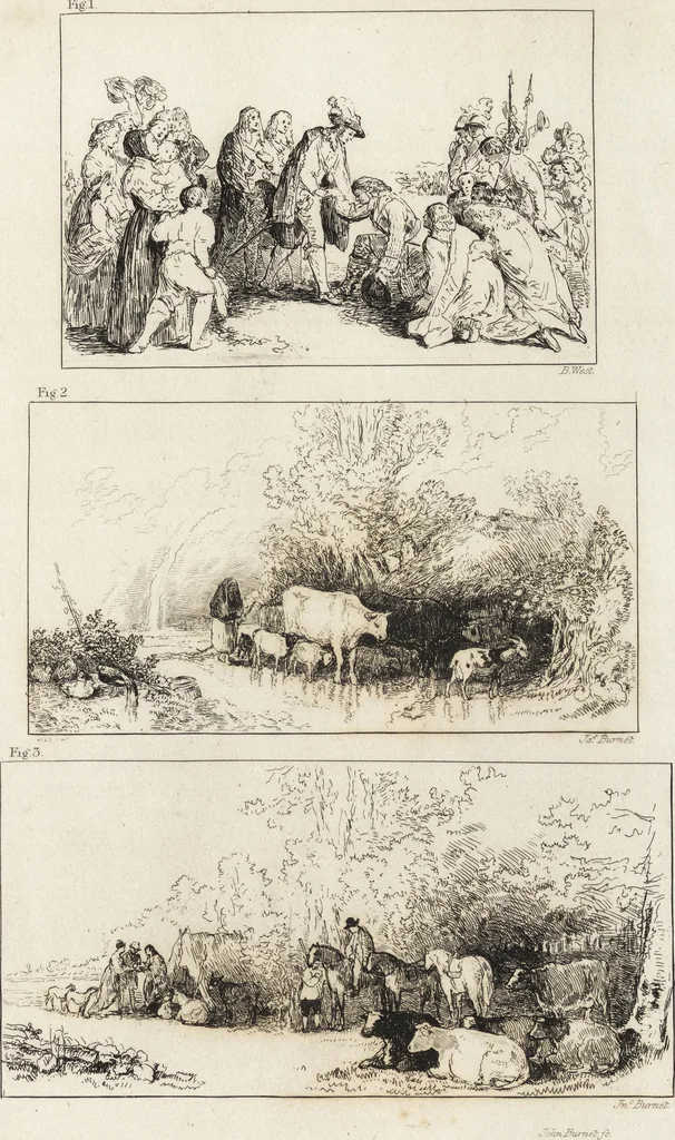 An illustration from A practical treatise on painting : in three parts ; consisting of hints on composition, chiaroscuro, and colouring ; the whole illustrated by examples from the Italian, Venetian, Flemish, and Dutch schools, 1827, leaf 66
