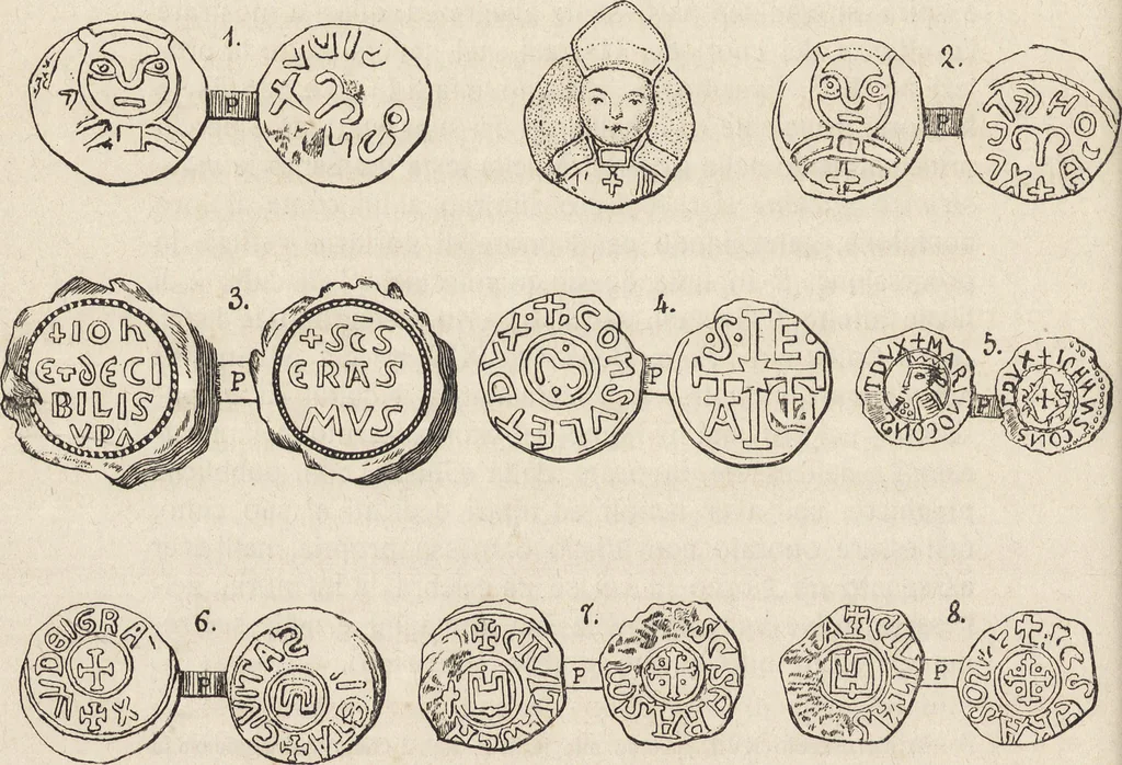 An illustration from La colonna del Cereo pasquale di Gaeta : contributo alla storia dell'arte medioevale, 1905, leaf 23