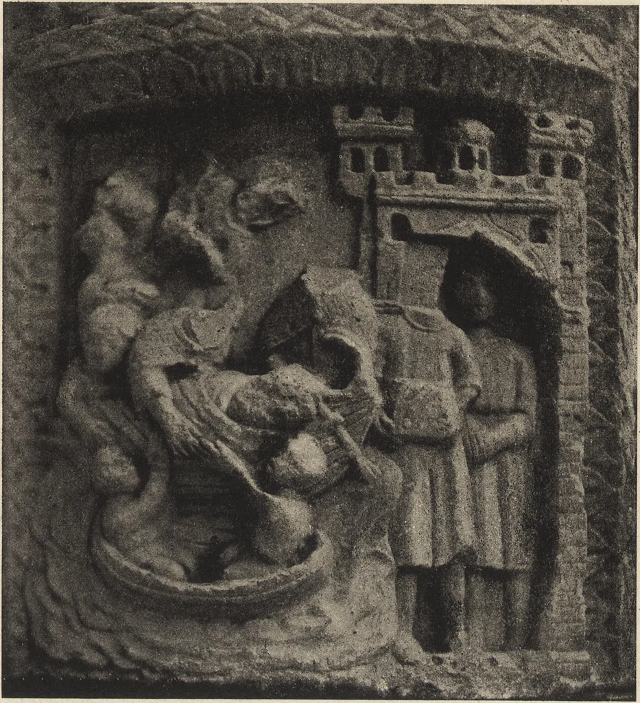 An illustration from La colonna del Cereo pasquale di Gaeta : contributo alla storia dell'arte medioevale, 1905, leaf 77