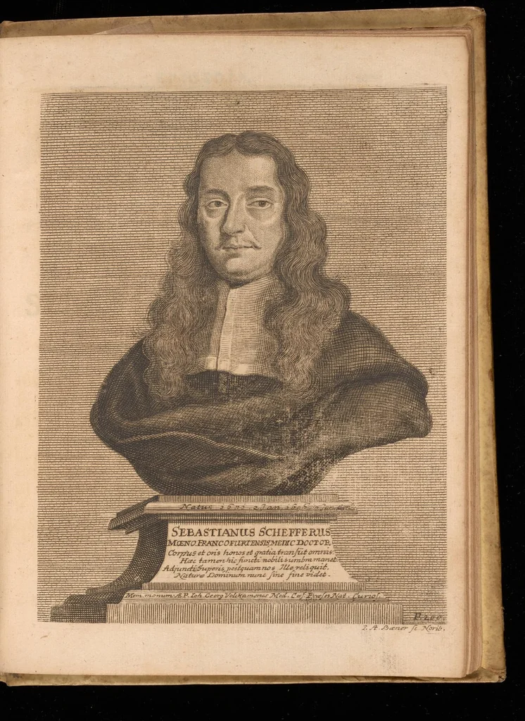 An illustration from Miscellanea curiosa, sive, Ephemeridum medico-physicarum Germanicarum, 1677, leaf 1458