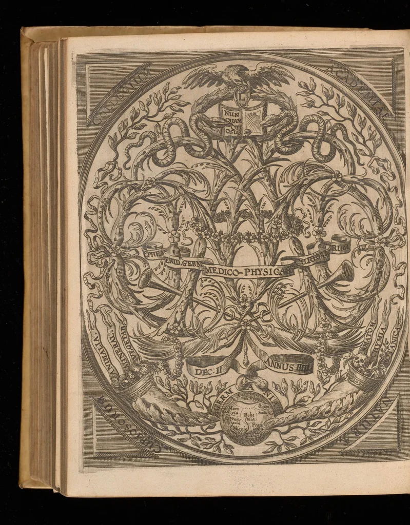 An illustration from Miscellanea curiosa, sive, Ephemeridum medico-physicarum Germanicarum, 1677, leaf 683