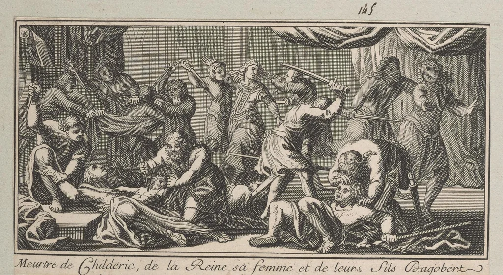 An illustration from Monumens de l'histoire de France, en estampes et dessins .., 1783, leaf 140