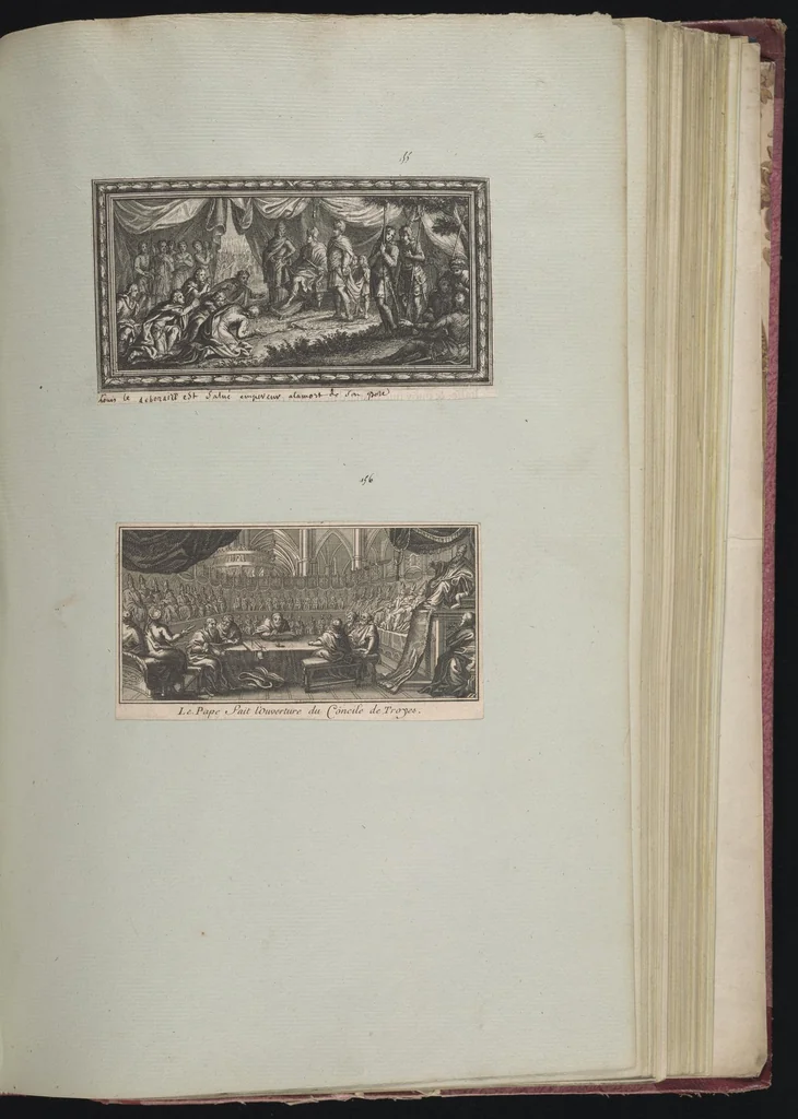 An illustration from Monumens de l'histoire de France, en estampes et dessins .., 1783, leaf 150