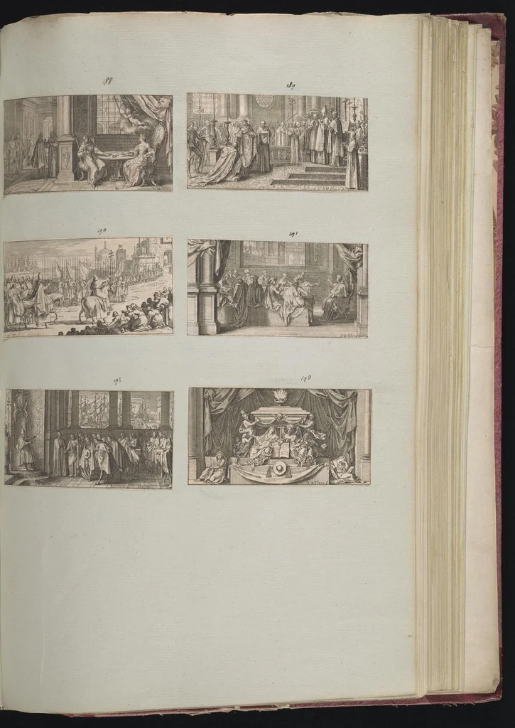 An illustration from Monumens de l'histoire de France, en estampes et dessins .., 1783, leaf 180
