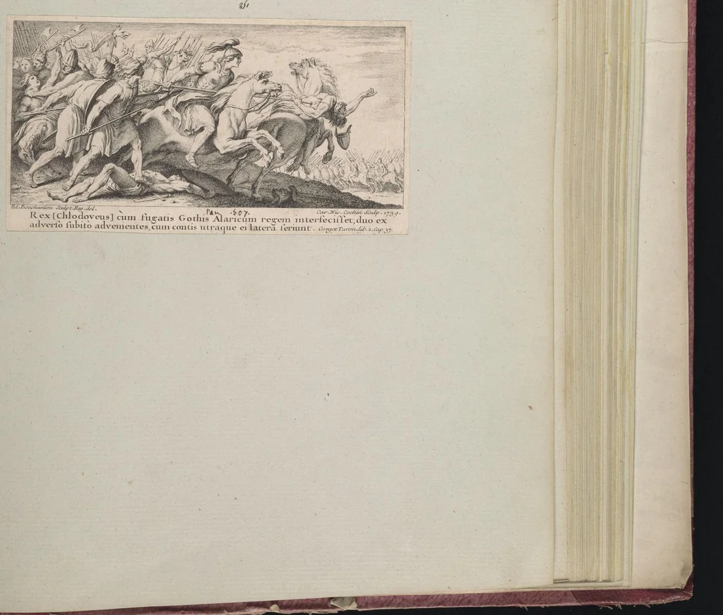 An illustration from Monumens de l'histoire de France, en estampes et dessins .., 1783, leaf 220