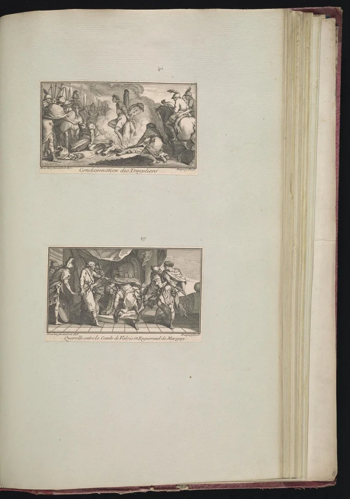 An illustration from Monumens de l'histoire de France, en estampes et dessins .., 1783, leaf 246