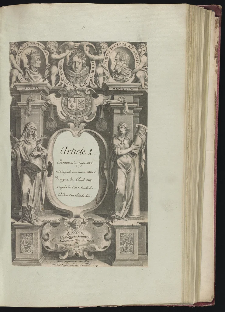 An illustration from Monumens de l'histoire de France, en estampes et dessins .., 1783, leaf 80
