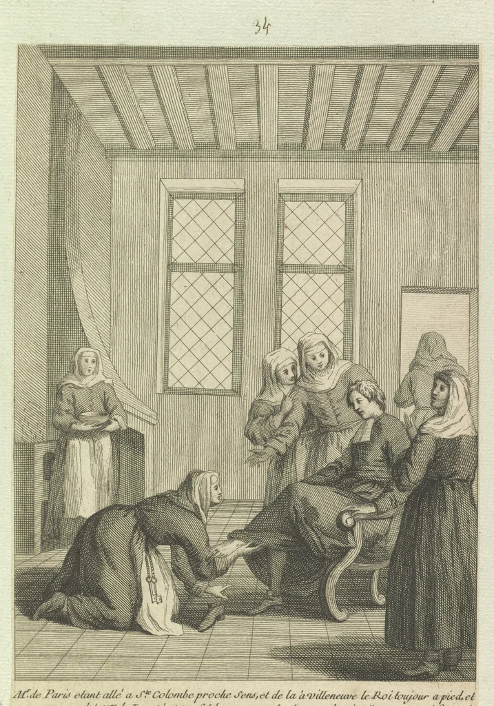 An illustration from Monumens de l'histoire de France, en estampes et dessins .., 1783, leaf 62