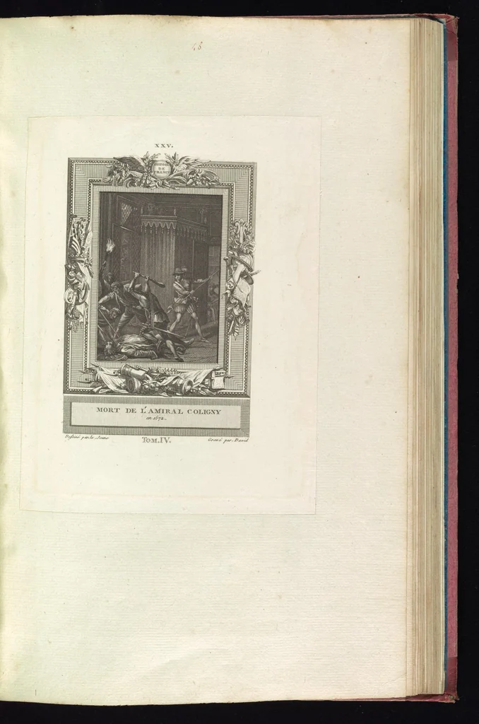 An illustration from Monumens de l'histoire de France, en estampes et dessins .., 1783, leaf 124
