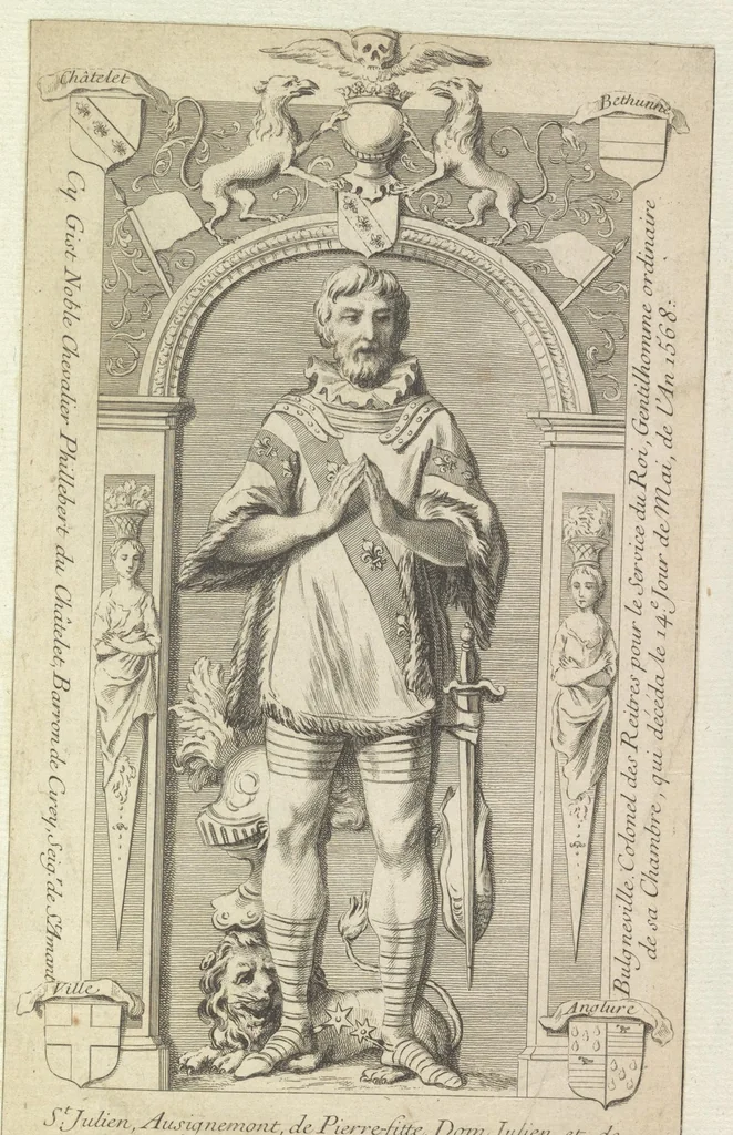 An illustration from Monumens de l'histoire de France, en estampes et dessins .., 1783, leaf 186
