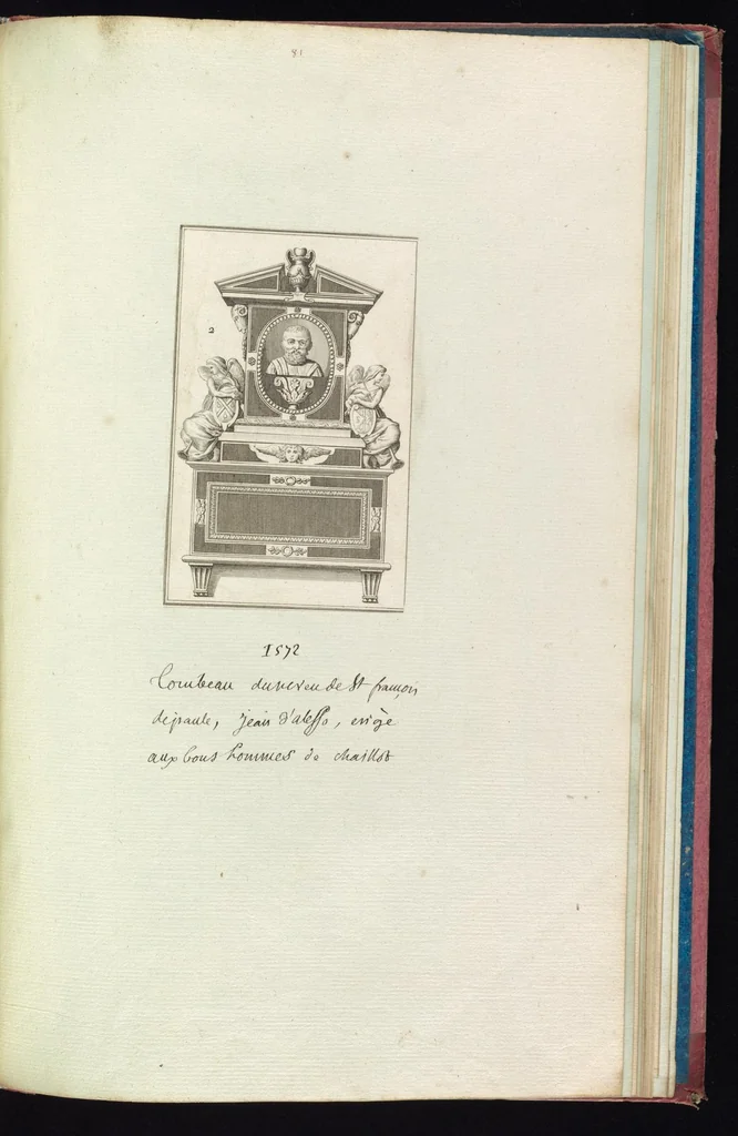 An illustration from Monumens de l'histoire de France, en estampes et dessins .., 1783, leaf 198