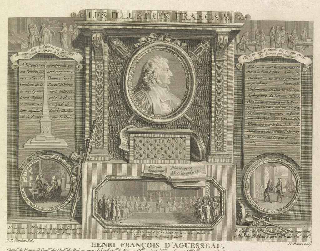 An illustration from Monumens de l'histoire de France, en estampes et dessins .., 1783, leaf 130
