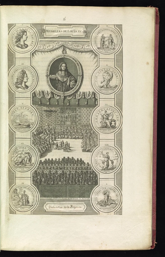 An illustration from Monumens de l'histoire de France, en estampes et dessins .., 1783, leaf 32