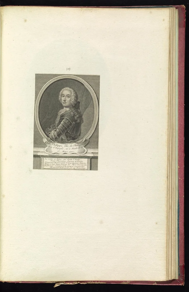 An illustration from Monumens de l'histoire de France, en estampes et dessins .., 1783, leaf 102