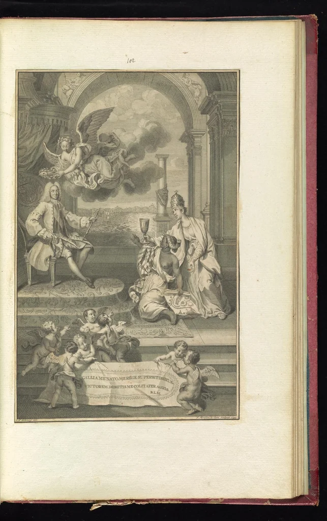An illustration from Monumens de l'histoire de France, en estampes et dessins .., 1783, leaf 98