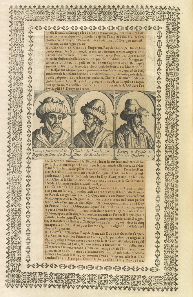 An illustration from Monumens de l'histoire de France, en estampes et dessins .., 1783, leaf 105