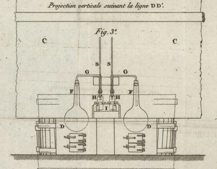An illustration from Éléments de l'art de la teinture, avec une description du blanchîment par l'acide muriatique oxigéné, 1804, leaf 490