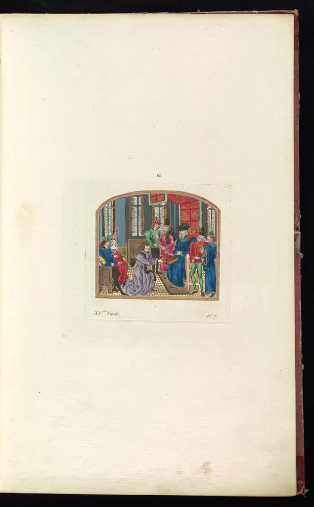 An illustration from Monumens de l'histoire de France, en estampes et dessins .., 1783, leaf 30