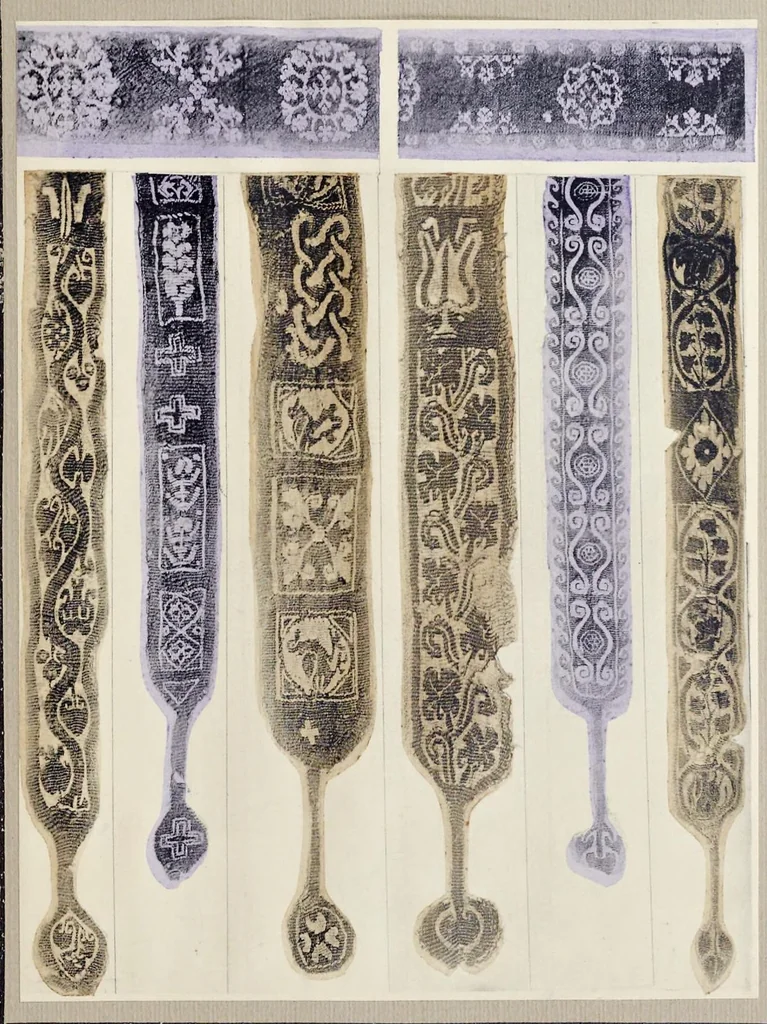 An illustration from Tapisseries et étoffes coptes, 1900, leaf 100