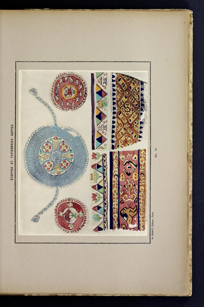 An illustration from Tapisseries et étoffes coptes, 1900, leaf 32