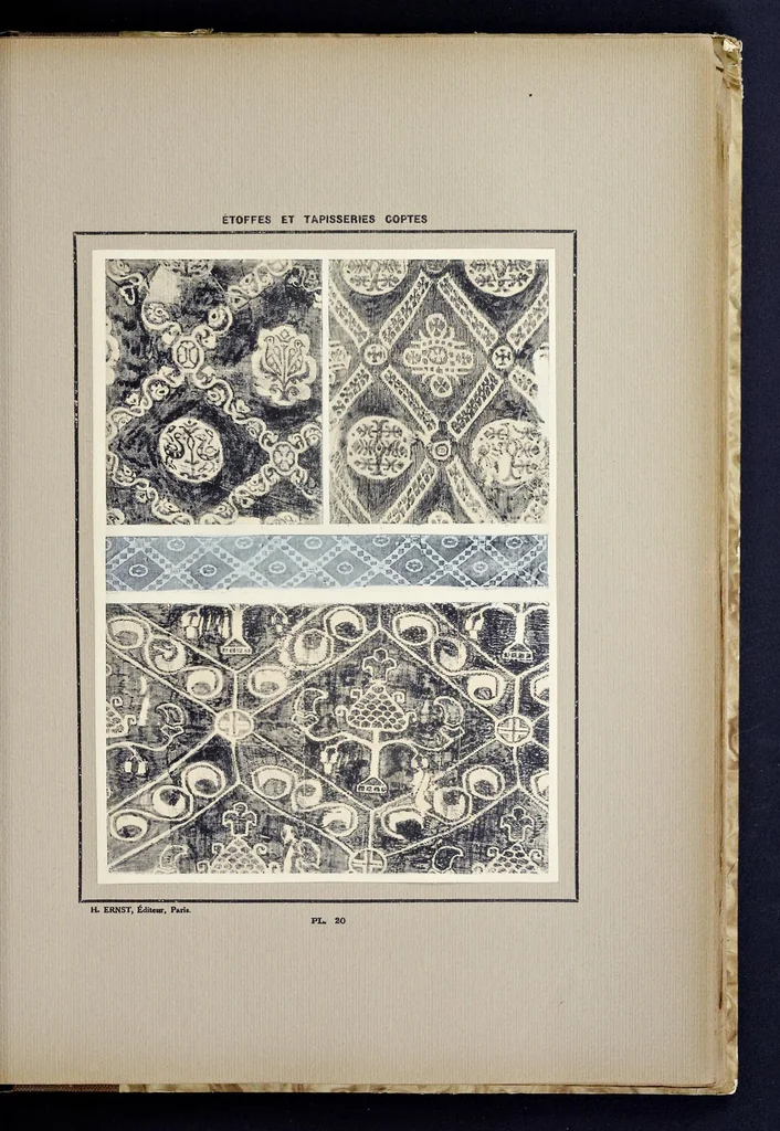 An illustration from Tapisseries et étoffes coptes, 1900, leaf 48