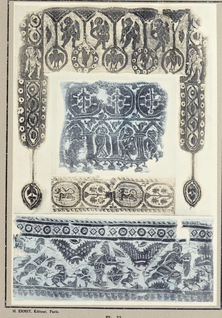 An illustration from Tapisseries et étoffes coptes, 1900, leaf 54