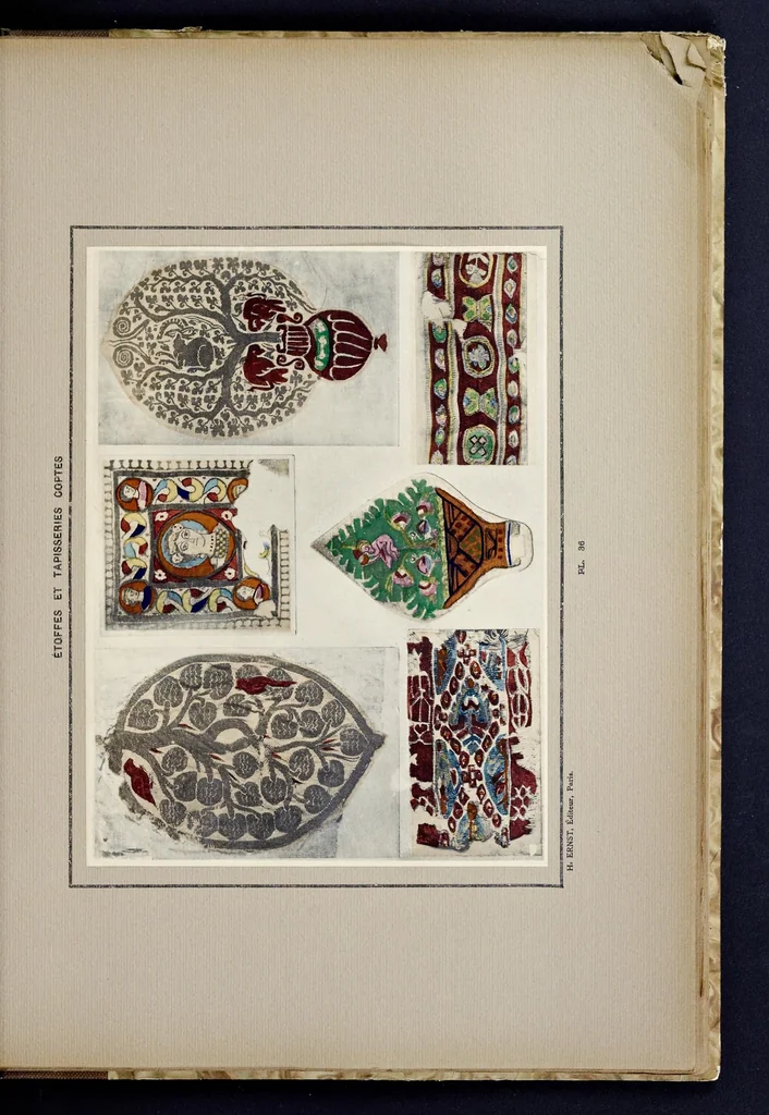 An illustration from Tapisseries et étoffes coptes, 1900, leaf 82