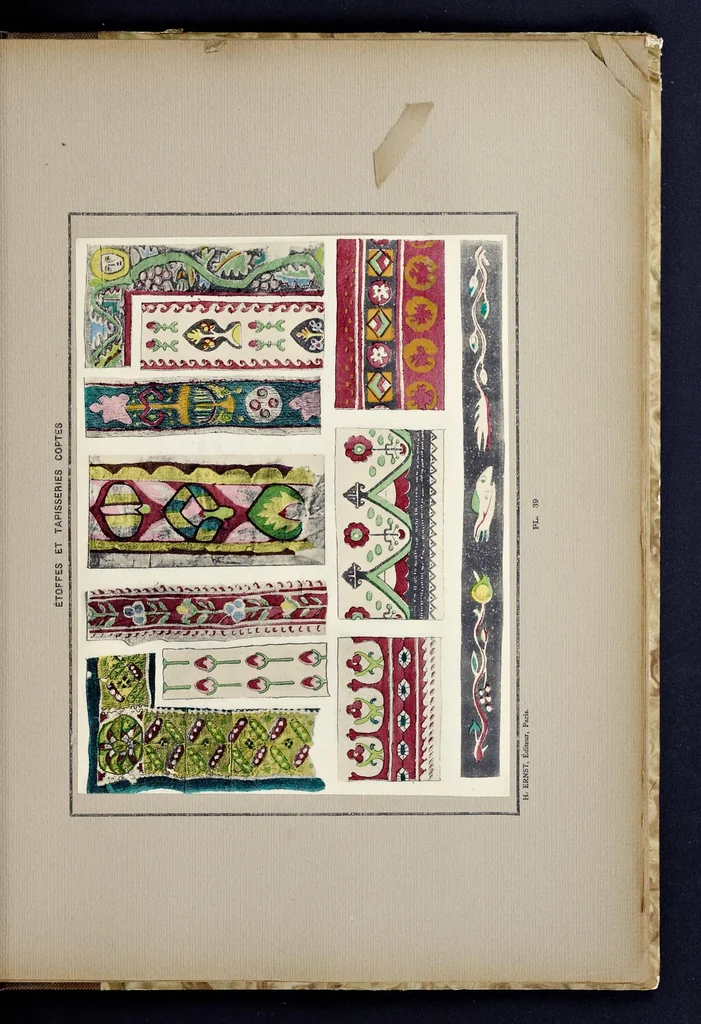 An illustration from Tapisseries et étoffes coptes, 1900, leaf 88