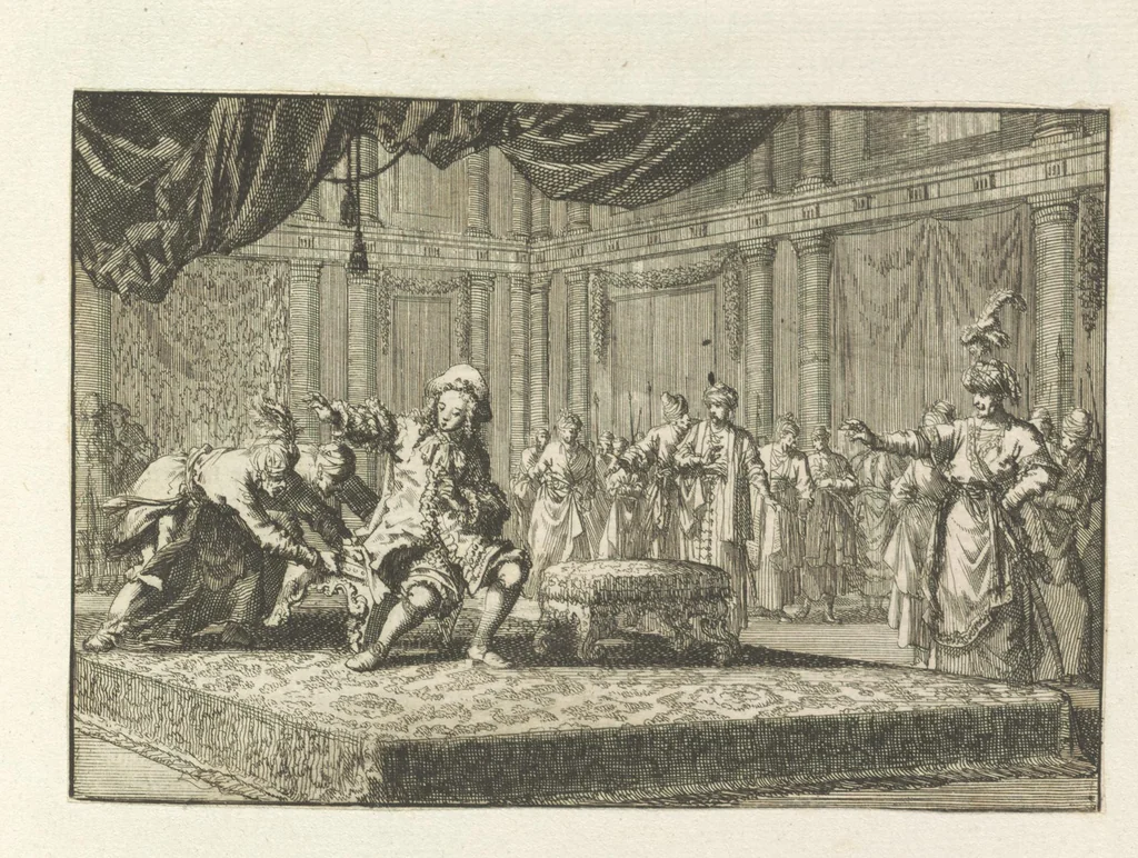 An illustration from Monumens de l'histoire de France, en estampes et dessins .., 1783, leaf 384