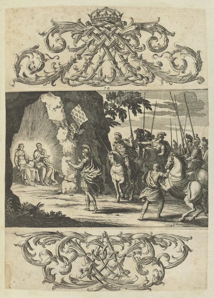 An illustration from Monumens de l'histoire de France, en estampes et dessins .., 1783, leaf 154