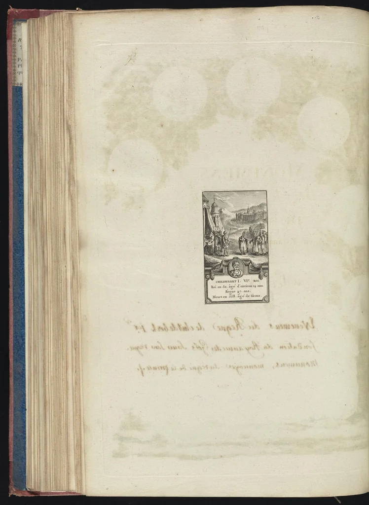 An illustration from Monumens de l'histoire de France, en estampes et dessins .., 1783, leaf 203