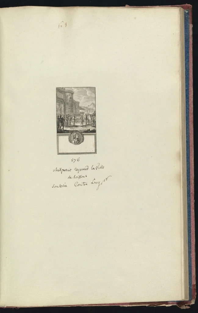 An illustration from Monumens de l'histoire de France, en estampes et dessins .., 1783, leaf 348